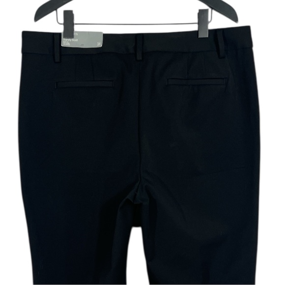 NWT Talbots Refined Bi-Stretch Barely Boot Pants Size 16 in Black Full Length - Picture 9 of 10